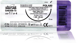 ПГЛА90 (PGLA90), Нить гликолид-лактид плетеная